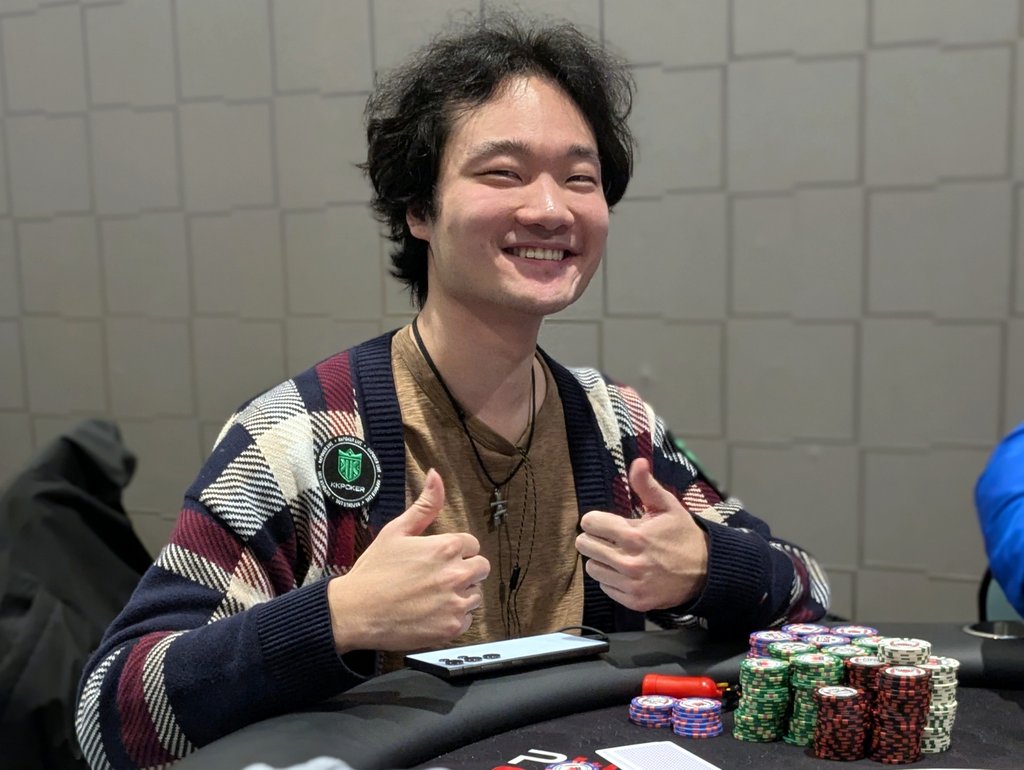 David Ko, chip leader of Day 1a of Main Event