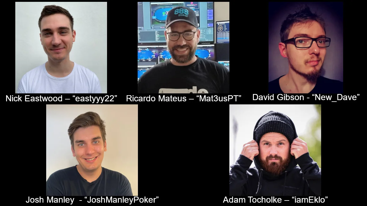 888Poker Adds Five Players to Its New StreamTeam