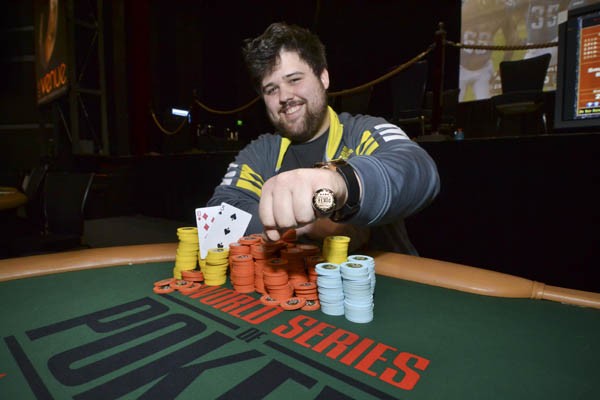 Craig Bergeron winning his first WSOPC ring