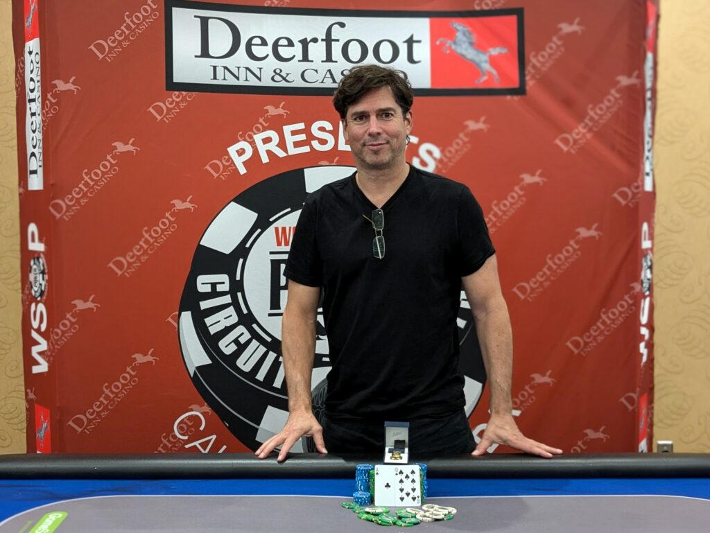 David Labchuk after winning his third Calgary ring and second of 2024 in the Big 30 Stack in the August series