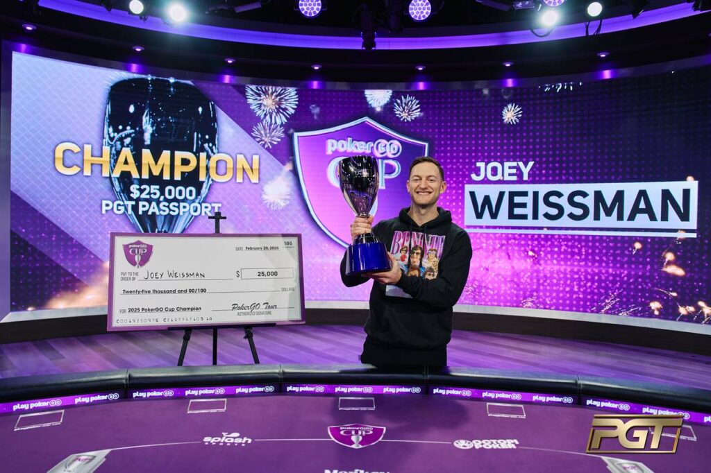 Joey Weissman Wins PokerGo Cup