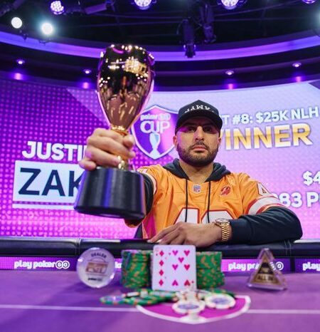 Justin Zaki Wins His Third PGT Title in PokerGo Cup Closing Event #8