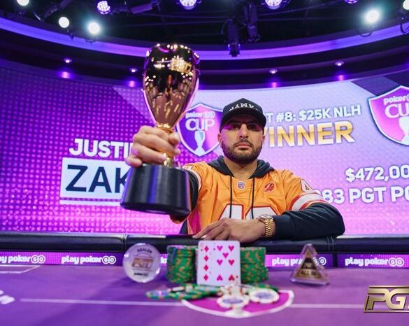 Justin Zaki Wins His Third PGT Title in PokerGo Cup Closing Event #8