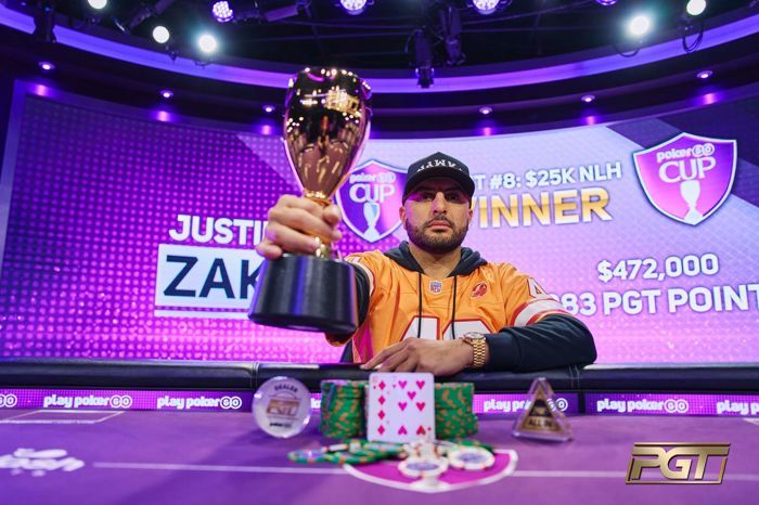 Justin Zaki Wins His Third PGT Title in PokerGo Cup Closing Event #8