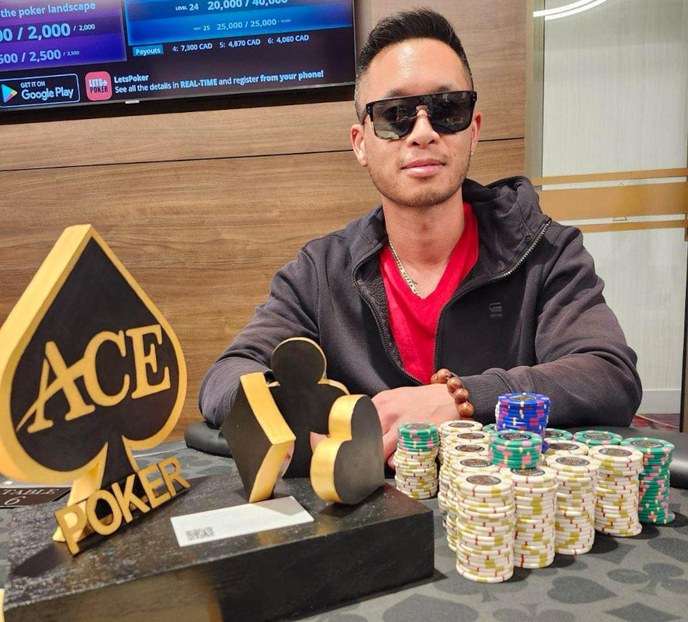 Kim Pham, winner of the Mid Grande at Ace Casino Poker