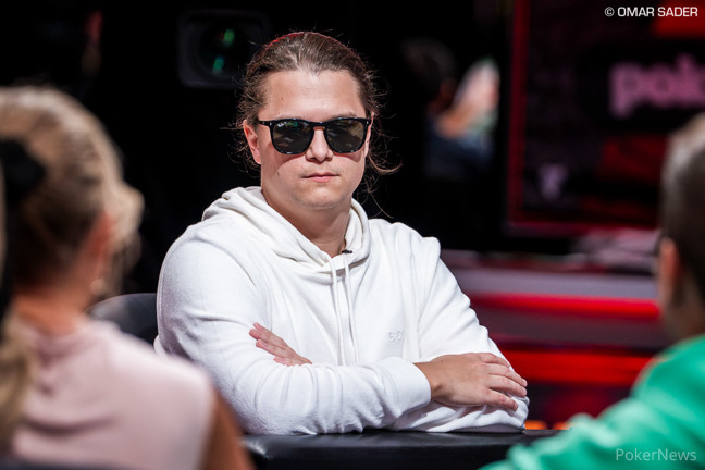 Niklas Astedt is virtually tied for second place in chips to start the 2024 ME final table with both he and Brian Kim playing around 95 million.