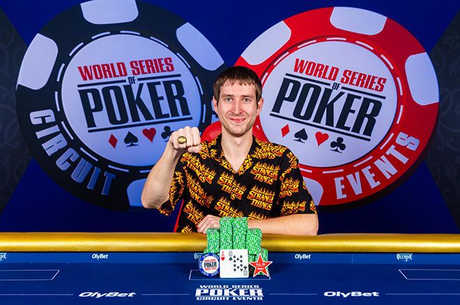 Aurimas Stanevičius, winner of the €1,500 WSOPC Tallinn 2024 Main Event.