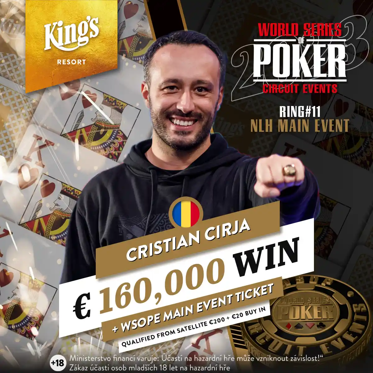 Cristian Cirja Triumphs from Satellite to WSOP Circuit Ring