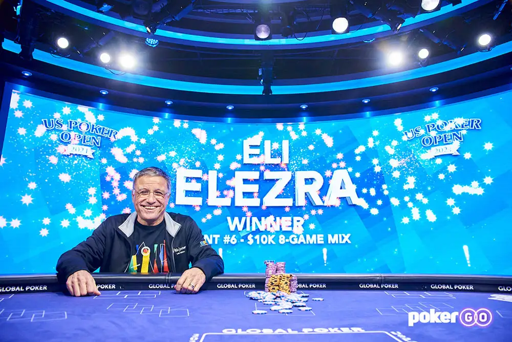 Eli Elezra Wins US Poker Open 8-Game Mix, Negreanu Out in Third