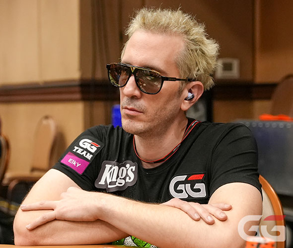 Bertrand "ElkY" Grospellier during the WSOP Main Event Day 1