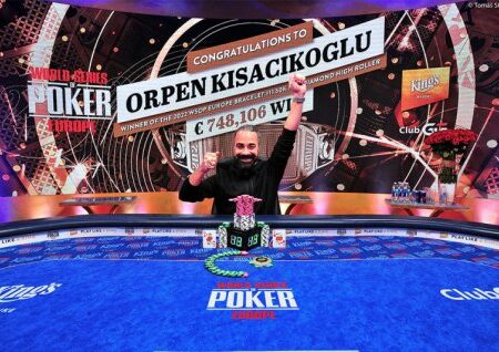 Orpen Kisacikoglu’s Bags First Bracelet at WSOPE Diamond High Roller