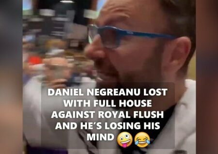 Daniel Negreanu loses against ROYAL FLUSH at WSOP and GOES ON TILT