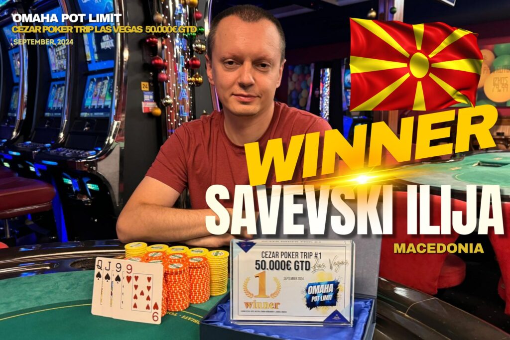 CPL flaghunter Ilija Savevski who won the PLO event.