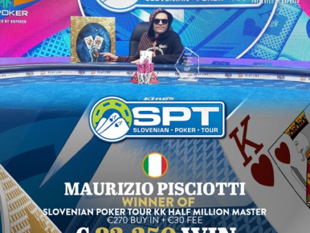 Maurizio Pisciotti Wins Slovenian Poker Tour Half Million Master For €83,250