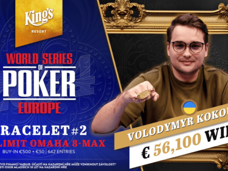 Volodymyr Kokoulin Wins His First WSOPE Bracelet with a Miracle Comeback in Event #2: €550 Pot-Limit Omaha