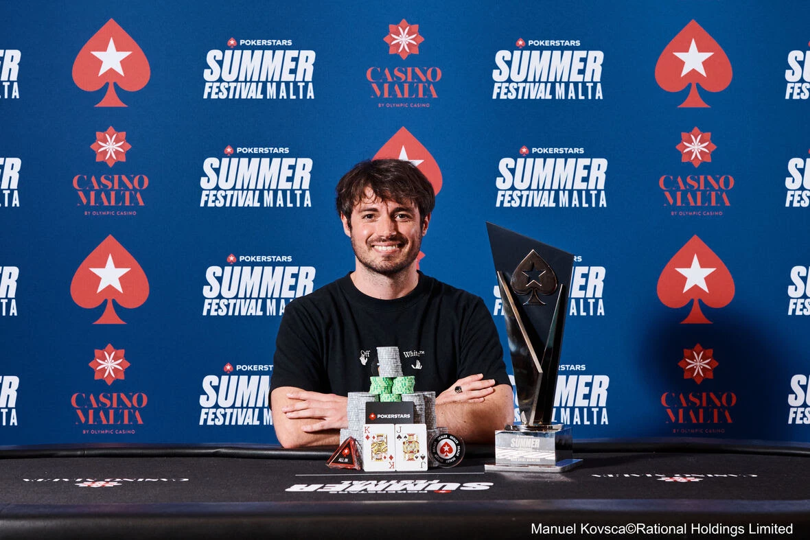 Simone Andrian wins the Summer Festival Main Event for €153,610