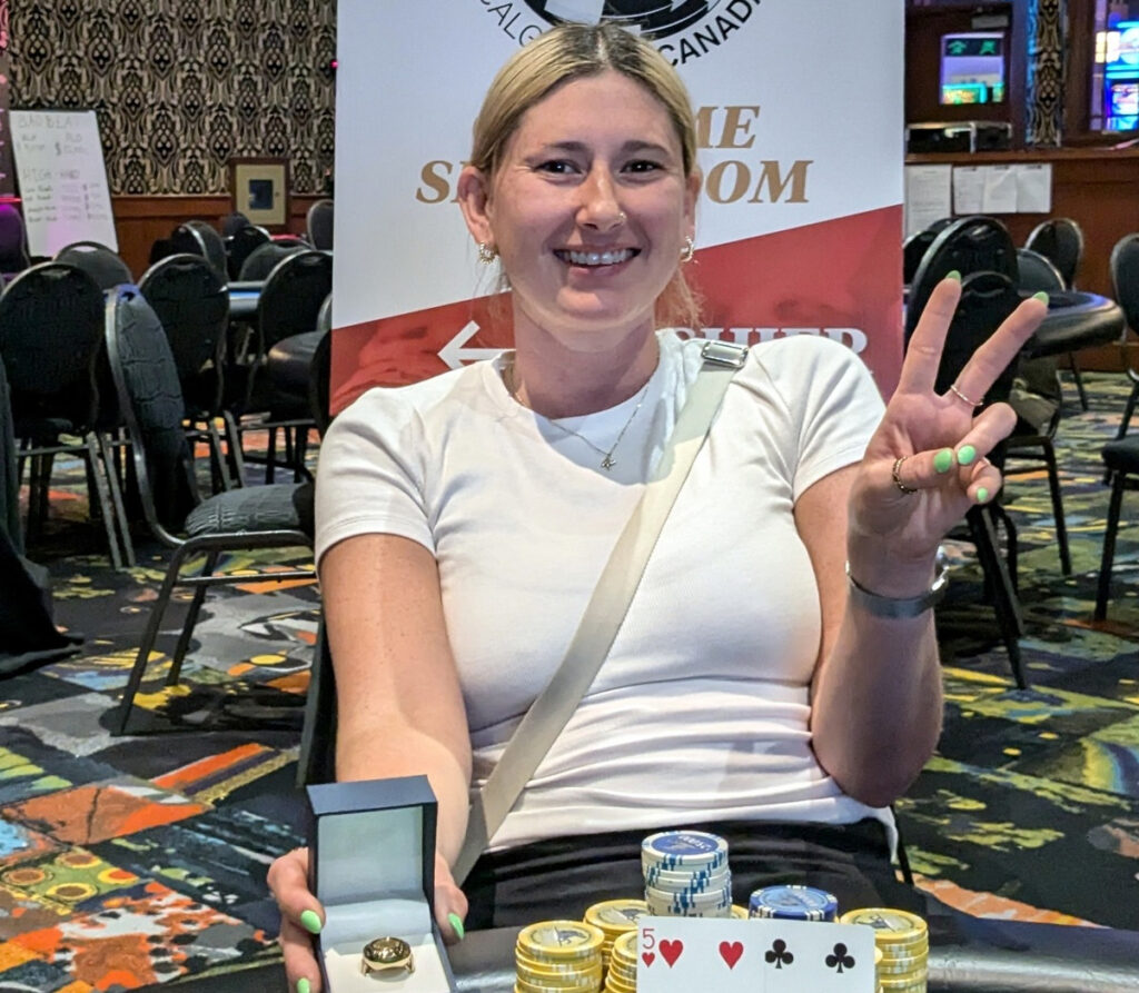 Jenelle Exner 2024 WSOP Circuit Calgary Ring Win