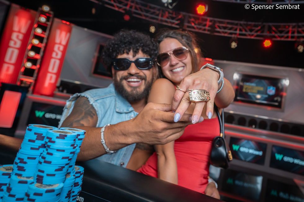 2023 WSOP Day 26: Lou Garza Proposes to Girlfriend After Shipping First Bracelet