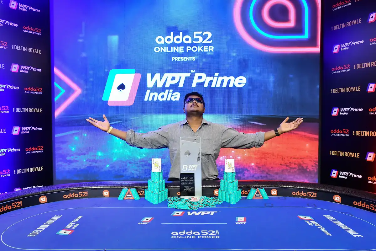 Prasit Chowdhury Wins Record-Breaking WPT Prime India Main Event