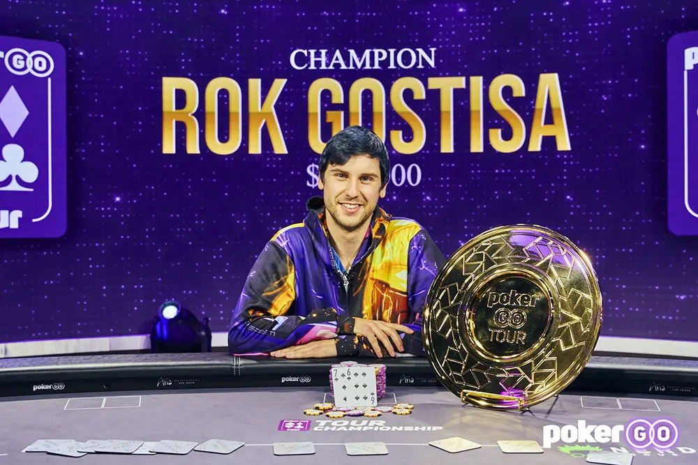 Rok Gostiša Crowned a Fantastic Year With $689,100 Win at PokerGO Tour Championship