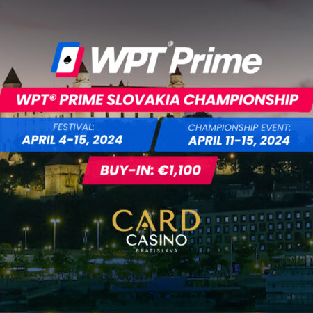 World Poker Tour Heads to Bratislava for WPT Prime Slovakia Festival