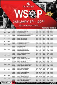 WSOPC Calgary 2025 Schedule