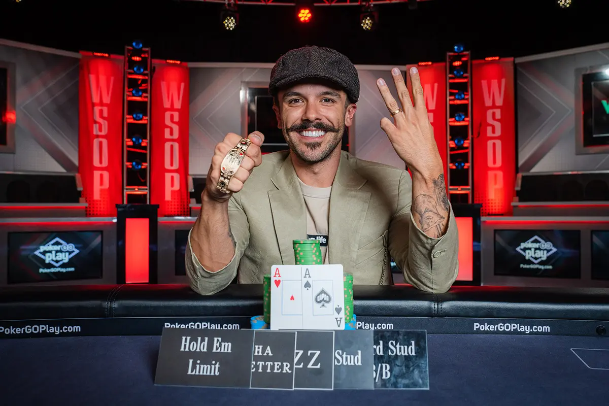 2023 WSOP Day 25: Yuri Dzivielevski Rides the “H.O.R.S.E” for Third Bracelet